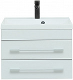 Тумба под раковину Aquanet Верона 58 белый (подвесная 2 ящика) 00176667