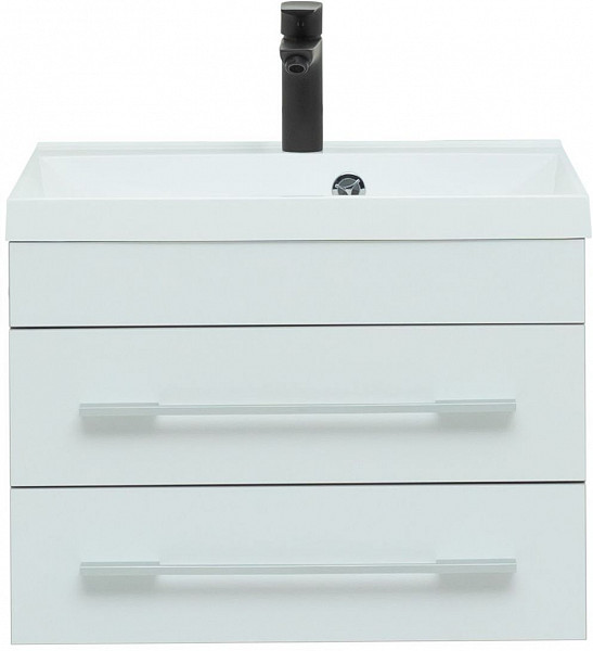 Тумба под раковину Aquanet Верона 58 белый (подвесная 2 ящика) 00176667