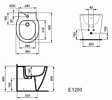 Биде Ideal Standard Connect Space E120001