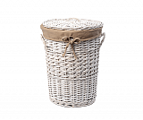 Плетеная корзина для белья с крышкой Wasserkraft Aller WB-106-M