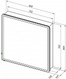 Зеркало-шкаф Aquanet Оптима 80 с LED подсветкой 00311862