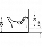Биде подвесное Duravit Puravida 2247150000