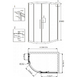 Душевой уголок Grossman Pragma PR-120SR 120x80