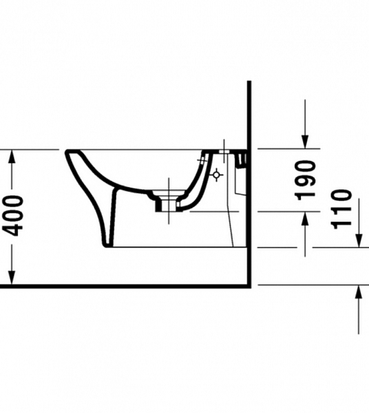 Биде подвесное Duravit Puravida 2247150000
