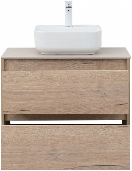 Тумба под раковину Aquanet Nova Lite 75 дуб крафт (2 ящика) 00287902