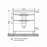 Тумба под раковину Калипсо 80 напольная Санта 217003лN