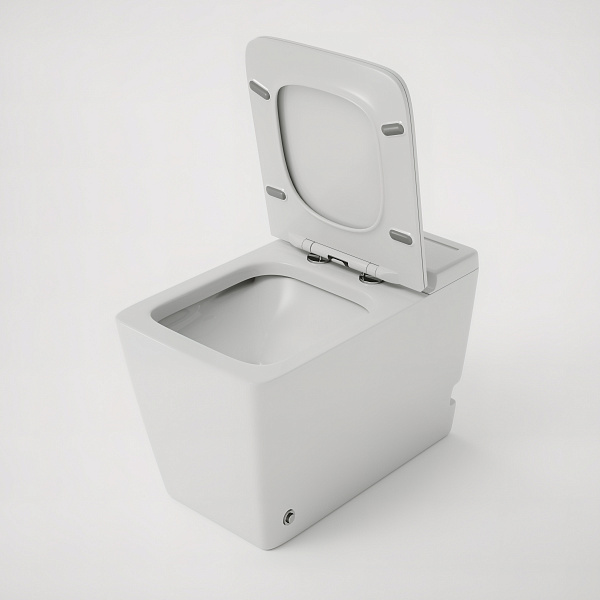 Унитаз GR-PR-5501 impuls (590*360*440) БЕЛЫЙ напольный с тонкой крышкой, 1 место