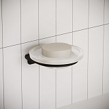 Мыльница, нержавеющая сталь,NOА, черный матовый, IDDIS,NOABLG0i42