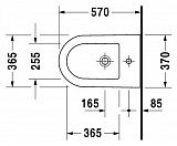 Биде напольное Duravit Darling new 2250100000