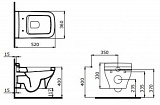 Чаша унитаза подвесного Bocchi Scala Arch 1080-004-0129 черная матовая