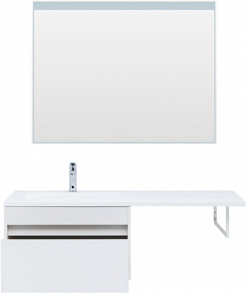 Тумба под раковину Aquanet Токио 68 белый (подвесная, 1 ящик) 00236917