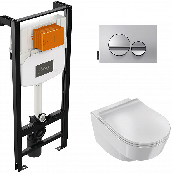 Комплект унитаз с инсталляцией Jacob Delafon Odeon Rive Gauche E21745RU-00