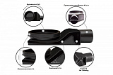 Душевой лоток Pestan Confluo Frameless Line 450 Black Matte
