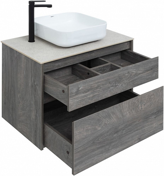 Тумба под раковину Aquanet Nova Lite 75 дуб рошелье (2 ящика) 00242273