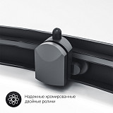 W90G-404-120290-BT Gem Twin Slide 120x90. Душевое ограждение,120x90, профиль черный мат., стекло про