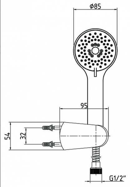 Душевой гарнитур ECA Nita 102117338EX