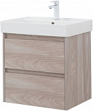 Тумба под раковину Aquanet Nova Lite 60 орех светлый (2 ящика) 00287884