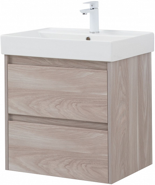 Тумба под раковину Aquanet Nova Lite 60 орех светлый (2 ящика) 00287884