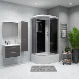 Душ.каб. NG-2510-14R (1200х800х2150) высокий поддон(40см) стекло ТОНИРОВАННОЕ 4 места