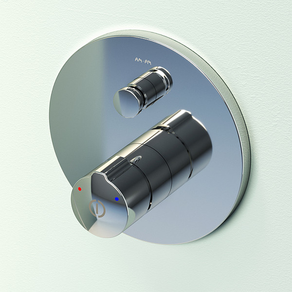 FP85A1RH20 X-Joy TouchReel, набор: нажимной см-ль д/в/душа, верхний душ 220 мм, держатель д/верхн.ду