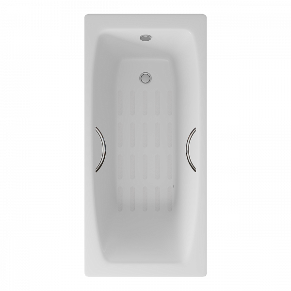 Ванна чугунная Delice Repos 1500х700 без ручек с антискользящим покрытием