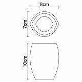 Стакан для зубных щеток Wasserkraft Eider K-33328