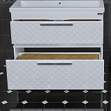 Тумба напольная Калипсо 100 приставная низкая Санта 317001N, под раковину