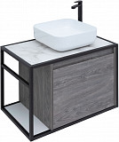 Тумба под раковину Aquanet Nova Lite Loft 75 R дуб рошелье 00261653