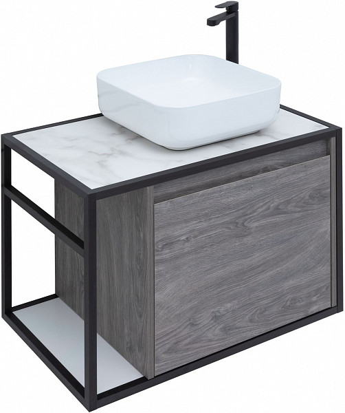 Тумба под раковину Aquanet Nova Lite Loft 75 R дуб рошелье 00261653