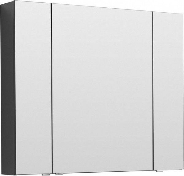 Зеркало-шкаф Aquanet Алвита 100 серый антрацит 00240113