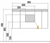 Тумба под раковину Акватон Севилья 94 см 1A126401SEG30