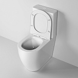 Унитаз Style GR-4473S (655*365*920) напольный БЕЗОБОДКОВЫЙ с ВЫСОКОЙ ЧАШЕЙ 48 см, 2 места