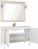 Мебель для ванной Aquanet Паола 120 белый/золото (литьевой мрамор) 00187865