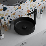 Выпуск для умывальника без перелива, Optima Home, черный матовый, IDDIS, OPHBM00i88