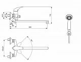 Смеситель для ванны Vidima Orion BA005AA