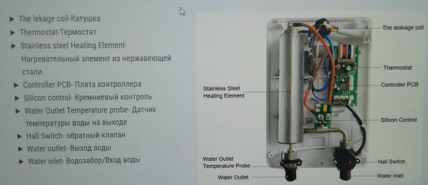 Проточный водонагреватель SG01