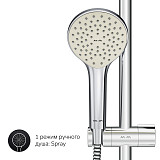 F0785C900 Sunny,душ.система,набор:см-ль д/ванны/душа,верхний душ d220 мм, ручной душ 110 мм, 1 функц