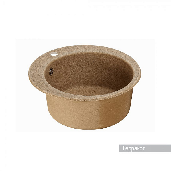 Мойка для кухни Aquaton Иверия круглая терракотовая 1A711032IV270