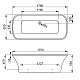 Акриловая ванна Vagnerplast Blanca NT 175х80 VPBV175BLA7NTX-04