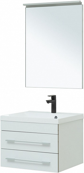 Тумба под раковину Aquanet Верона 58 New белый матовый 00272423