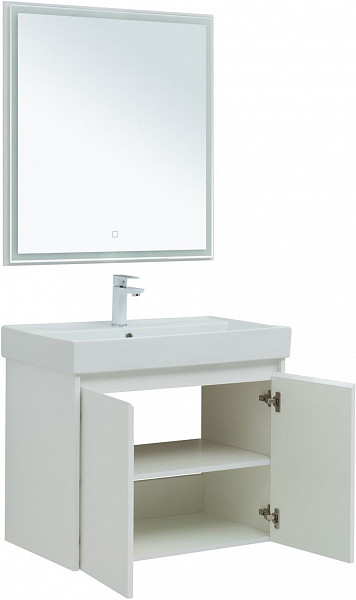Мебель для ванной Aquanet Nova Lite 75 белый глянец (2 дверцы) 00302535