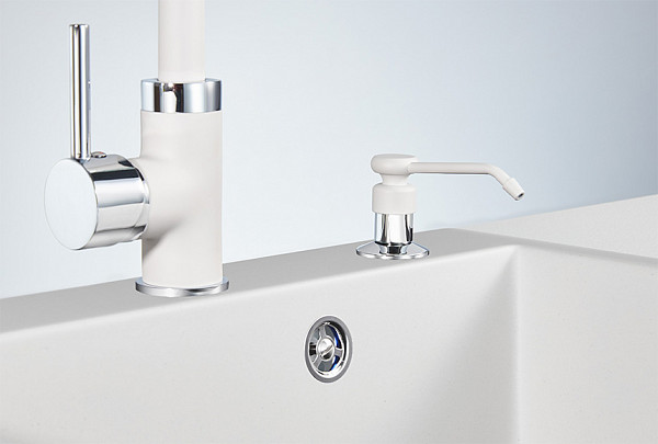 Дозатор для кухни Granula арктик, металлический корпус, 01Dwh