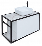 Тумба под раковину Aquanet Nova Lite Loft 90 R белый 00261651