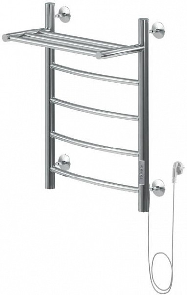 Полотенцесушитель электрический Aquanet Romeo 60х50 Тэн справа, с полкой 00281990