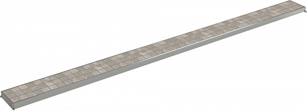 Душевой лоток с решеткой PlastBrno, L = 755 мм,  SZE4750