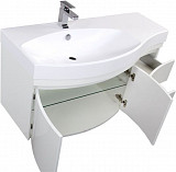 Тумба с раковиной Aquanet Опера 115 L белый (2 дверцы 2 ящика) 00212990