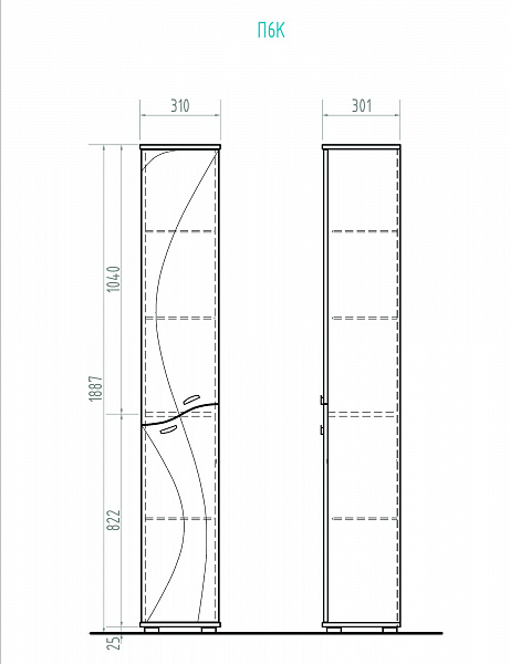 Пенал VIGO Faina 30 см pn.FAI.30
