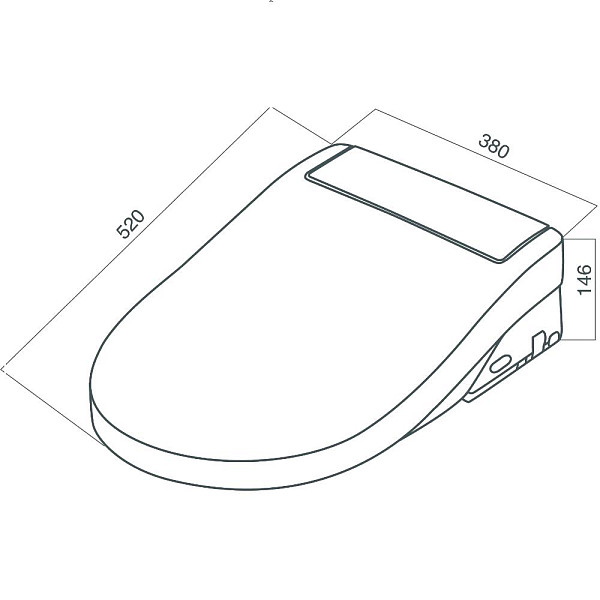 CCC7851WH Clean Care электронная крышка-биде