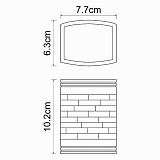 Стакан для зубных щеток Wasserkraft Main K-4728