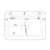 Зеркало, 100 см, Edifice, ID, ЗЛП109